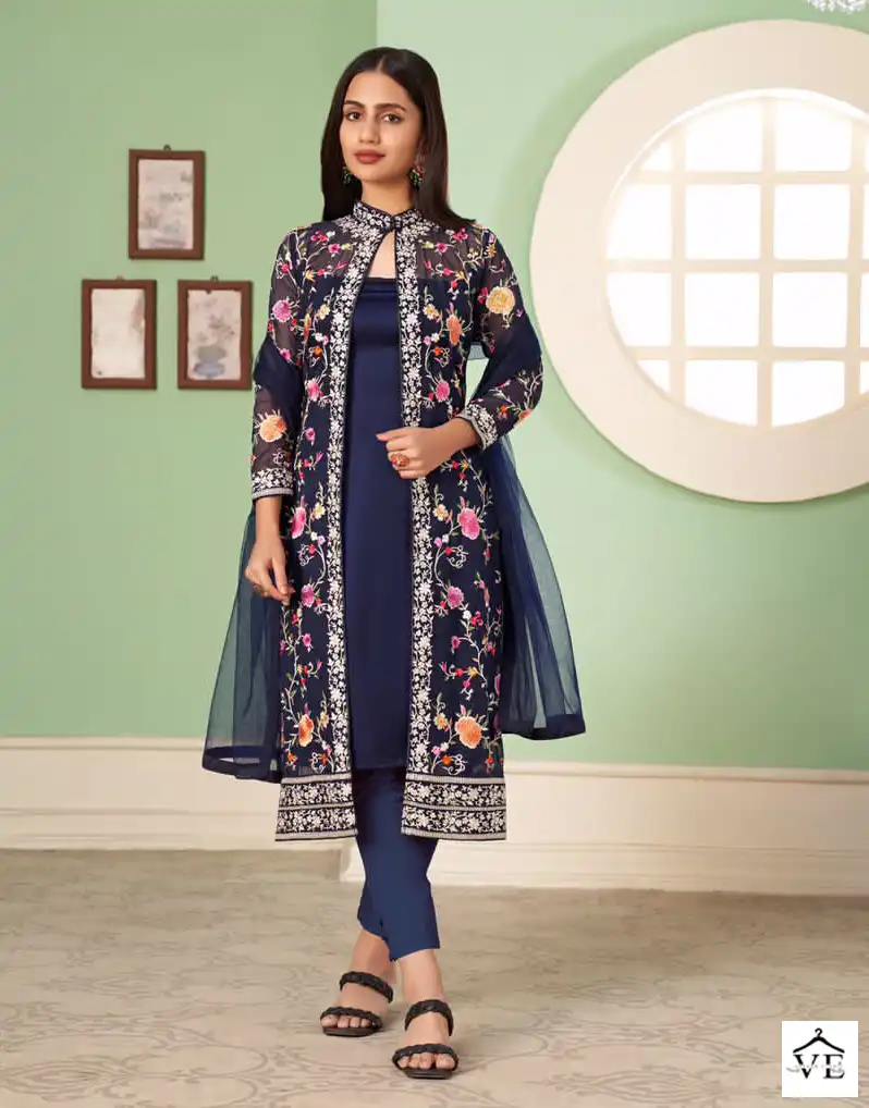 Alizeh Murad Vol-10 Georgette Wholesale PartyWear Salwar Suit Catalog — Wholesale Salwar Suits, Alizeh wholesale from Surat - Gallery Image 4