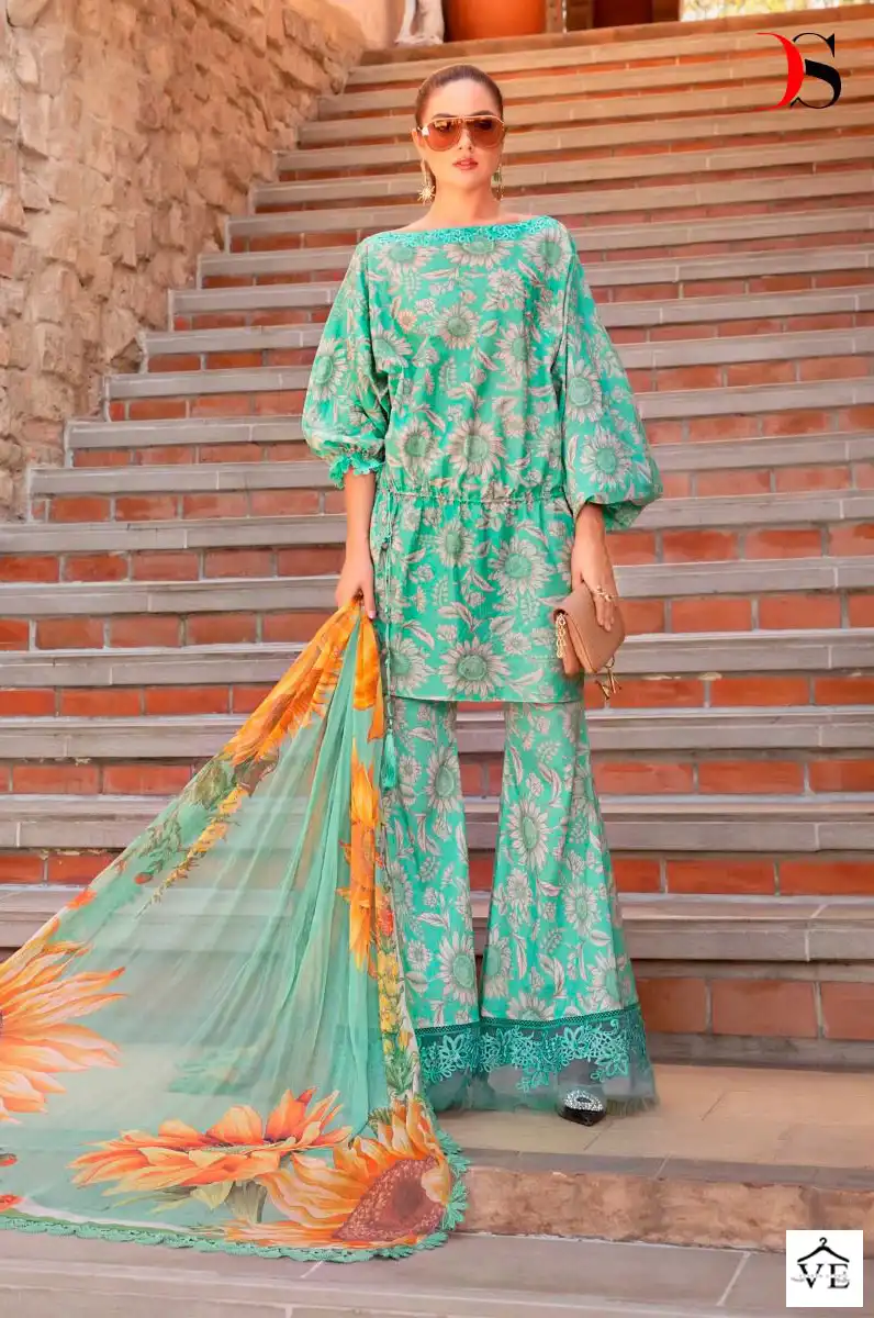 Deepsy Mariab Mprint Spring Summer -23 Pure Cotton Wholesale Pakistani Salwar Suit Catalog — Wholesale Salwar Suits, MPA wholesale from Surat — view 7