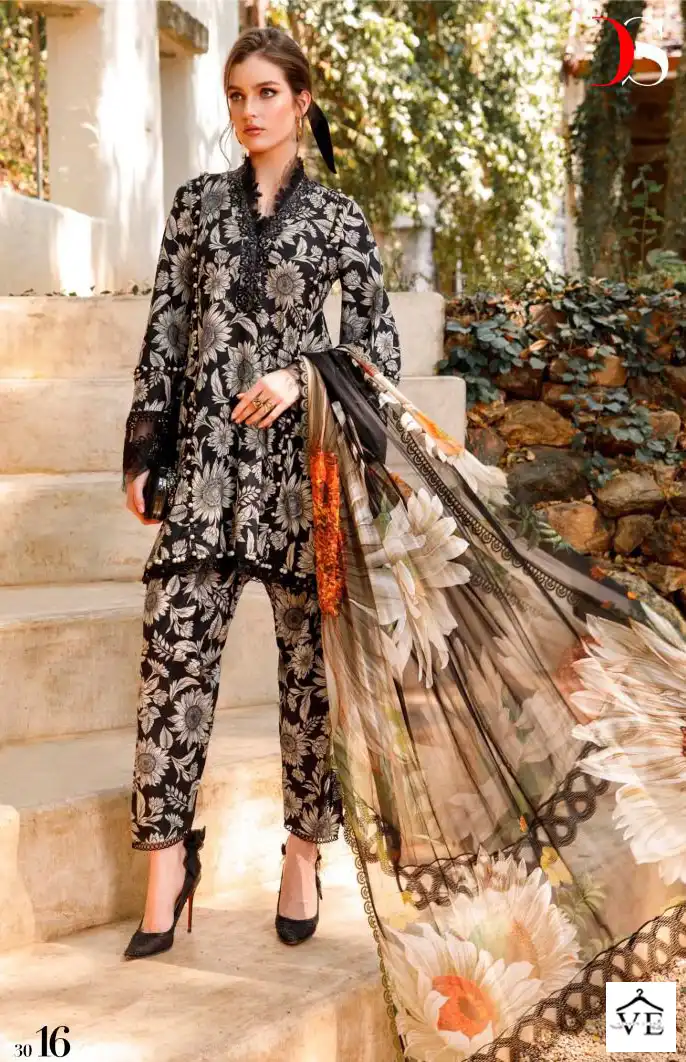 Deepsy Mariab Mprint Spring Summer -23 Pure Cotton Wholesale Pakistani Salwar Suit Catalog — Wholesale Salwar Suits, MPA wholesale from Surat — view 2