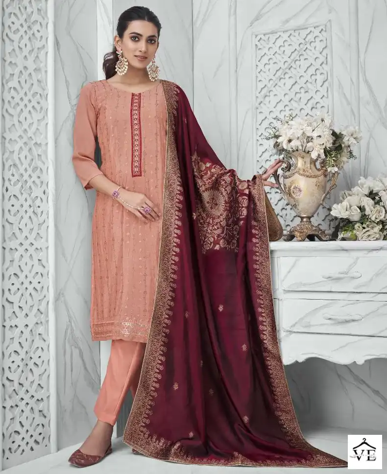 Maisha Masakali Pure Chinon Wholesale Eid Special Suits Catalog — Wholesale Salwar Suits, MPA wholesale from Surat — view 1