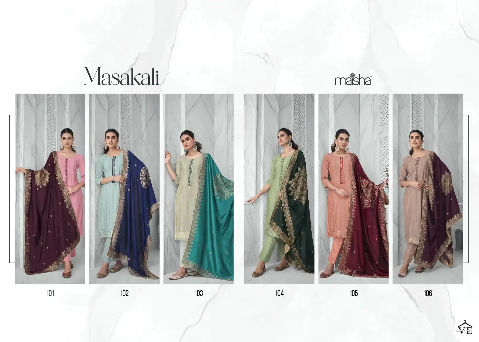 Maisha Masakali Pure Chinon Wholesale Eid Special Suits Catalog — Wholesale Salwar Suits, MPA wholesale from Surat — view 5