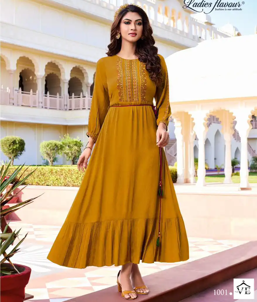 Ladies Flavour Mastani Rayon Wrinkle Wholesale Kurti Catalog — Wholesale Kurtis, MPA wholesale from Surat — view 1