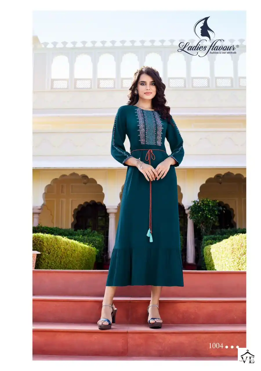 Ladies Flavour Mastani Rayon Wrinkle Wholesale Kurti Catalog — Wholesale Kurtis, MPA wholesale from Surat - Gallery Image 3