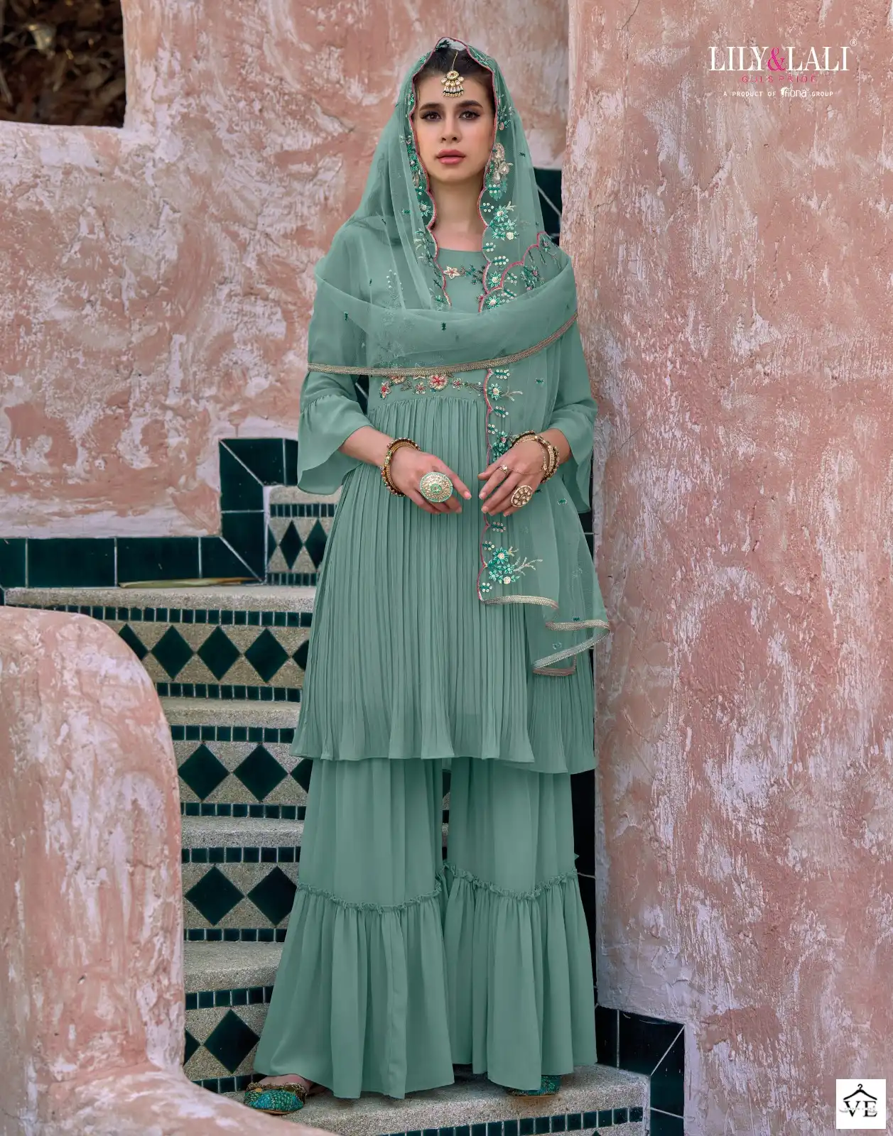 Lily & Lali Mehrama Heavy Georgette Wholesale Readymade Designer Suits Catalog — Wholesale Salwar Suits, MPA wholesale from Surat - Gallery Image 3