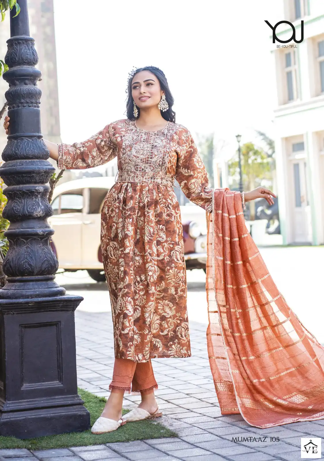 Wanna Mumtaaz Fancy Chanderi Wholesale Stitched Salwar Suit Catalog — Wholesale Salwar Suits, MPA wholesale from Surat - Gallery Image 2