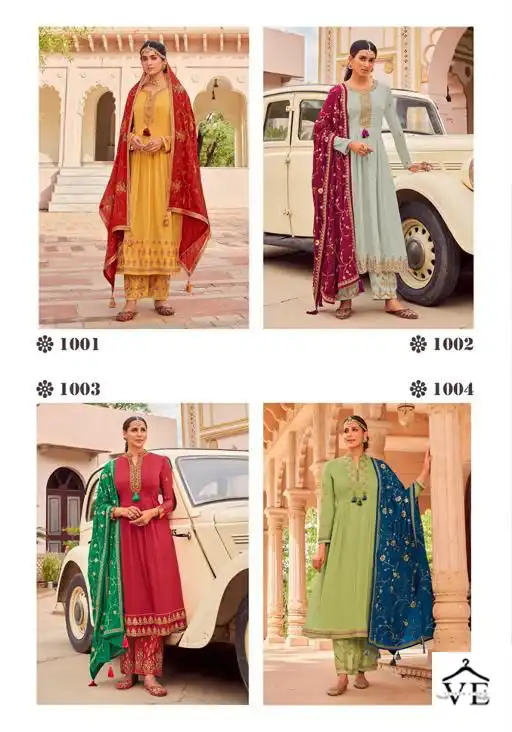 Your Choice Mutiyar Heavy Chinon Wholesale Designer Suit Catalog — Wholesale Salwar Suits, MPA wholesale from Surat — view 5