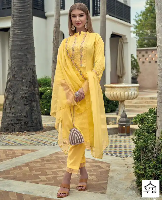 Zaveri Nagma Pure Cotton Wholesale Readymade Suits Catalog — Wholesale Salwar Suits, MPA wholesale from Surat — view 1