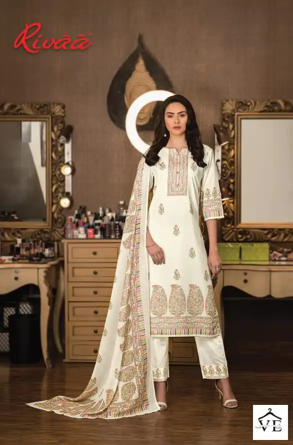 Rivaa Naina Cotton Wholesale Salwar Suit Catalog — Wholesale Salwar Suits, MPA wholesale from Surat - Gallery Image 7