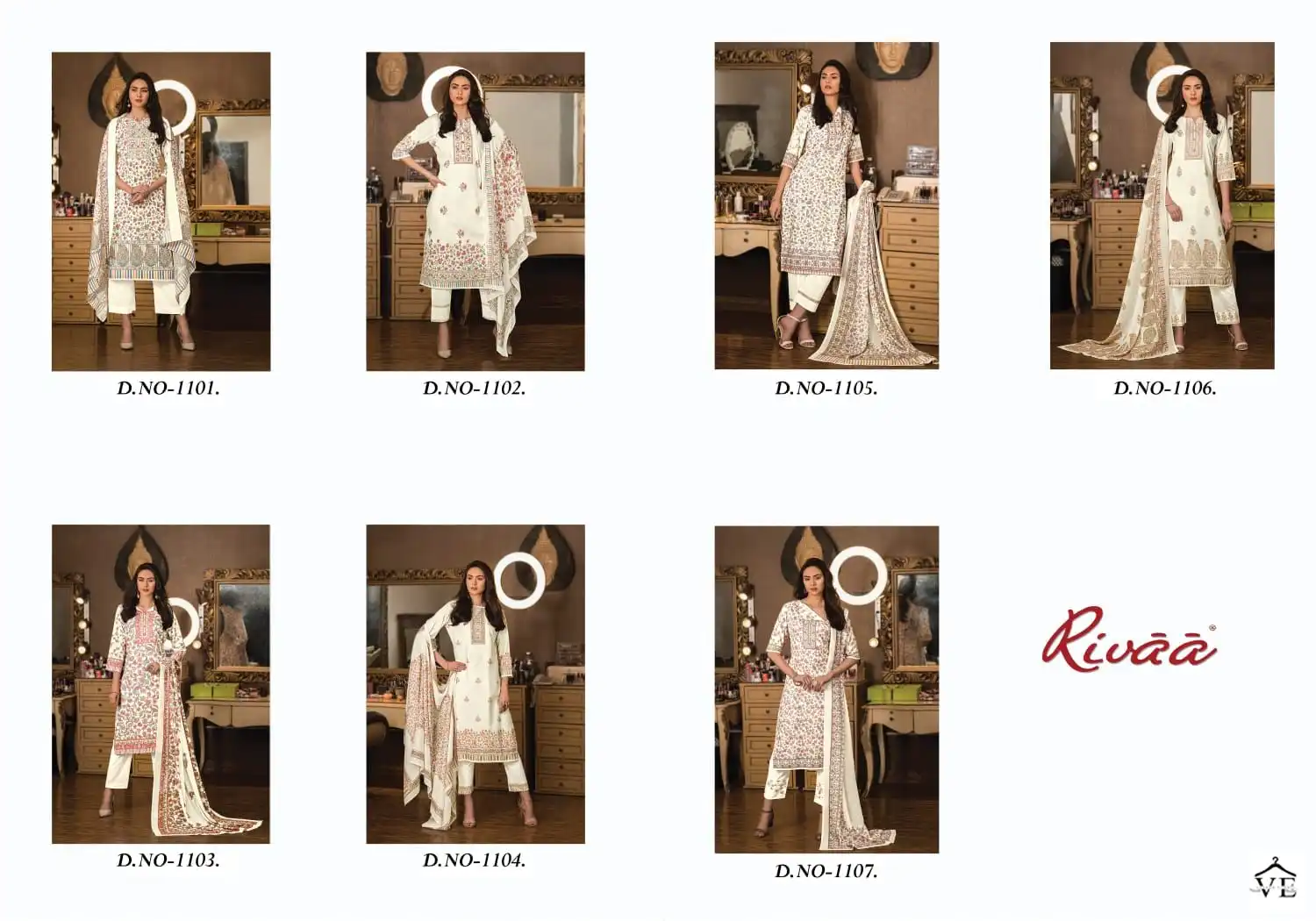 Rivaa Naina Cotton Wholesale Salwar Suit Catalog — Wholesale Salwar Suits, MPA wholesale from Surat — view 8