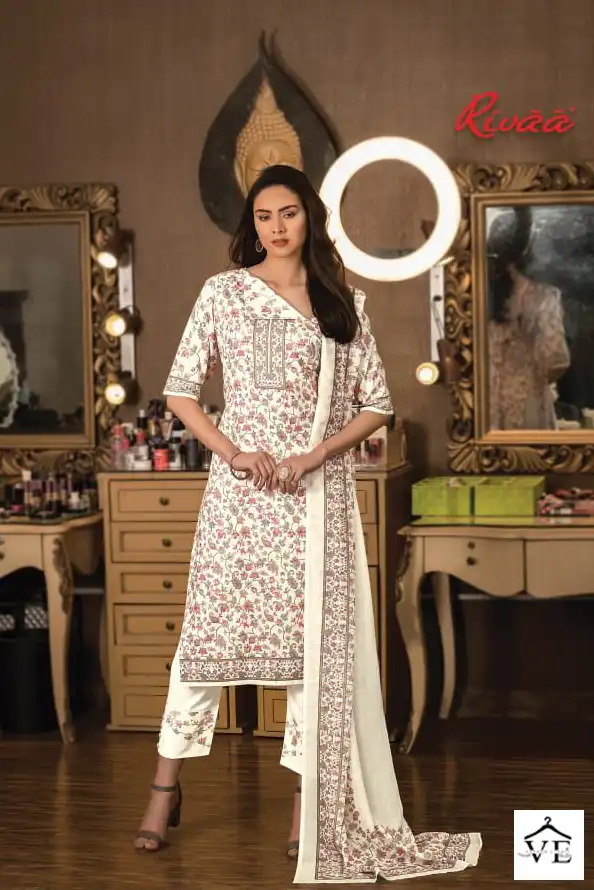 Rivaa Naina Cotton Wholesale Salwar Suit Catalog — Wholesale Salwar Suits, MPA wholesale from Surat - Gallery Image 2