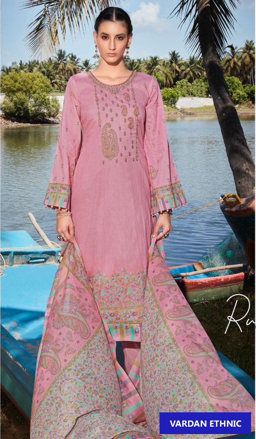 Mumtaz Arts Nargis Lawn Cotton Wholesale Pakistani Salwar Suit Catalog - Image 3