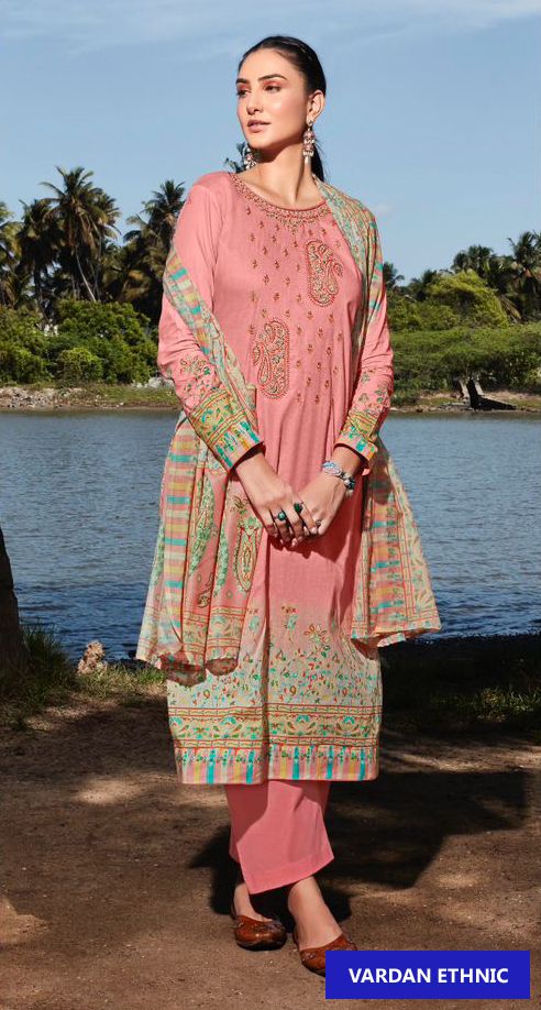 Mumtaz Arts Nargis Lawn Cotton Wholesale Pakistani Salwar Suit Catalog - Image 7