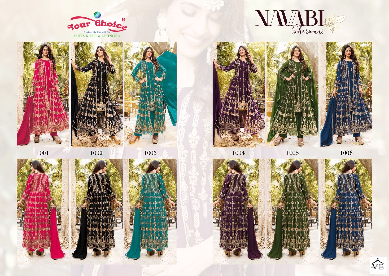 Your Choice Navabi Georgette Wholesale Designer Readymade Salwar Suit Catalog — Wholesale Salwar Suits, MPA wholesale from Surat — view 7