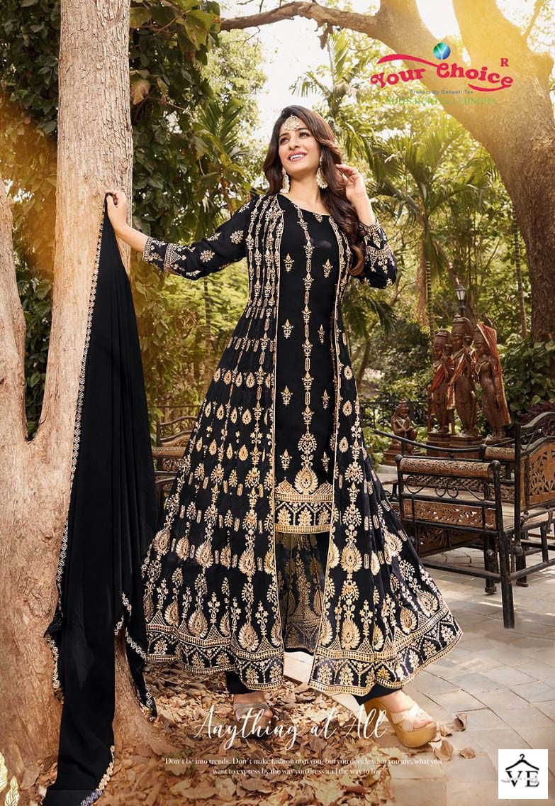 Your Choice Navabi Georgette Wholesale Designer Readymade Salwar Suit Catalog — Wholesale Salwar Suits, MPA wholesale from Surat - Gallery Image 3