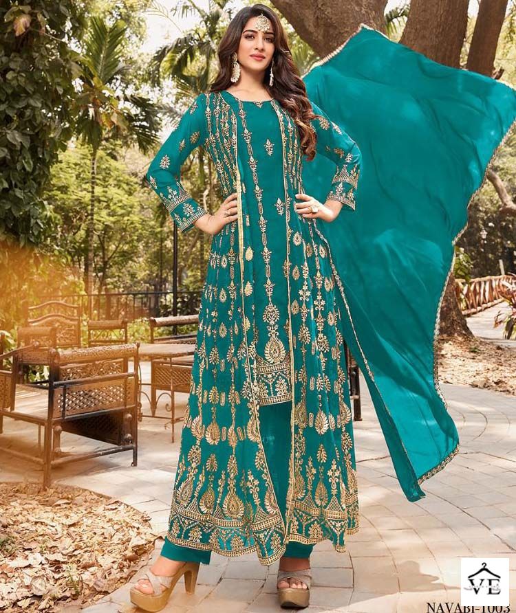 Your Choice Navabi Georgette Wholesale Designer Readymade Salwar Suit Catalog — Wholesale Salwar Suits, MPA wholesale from Surat — view 1