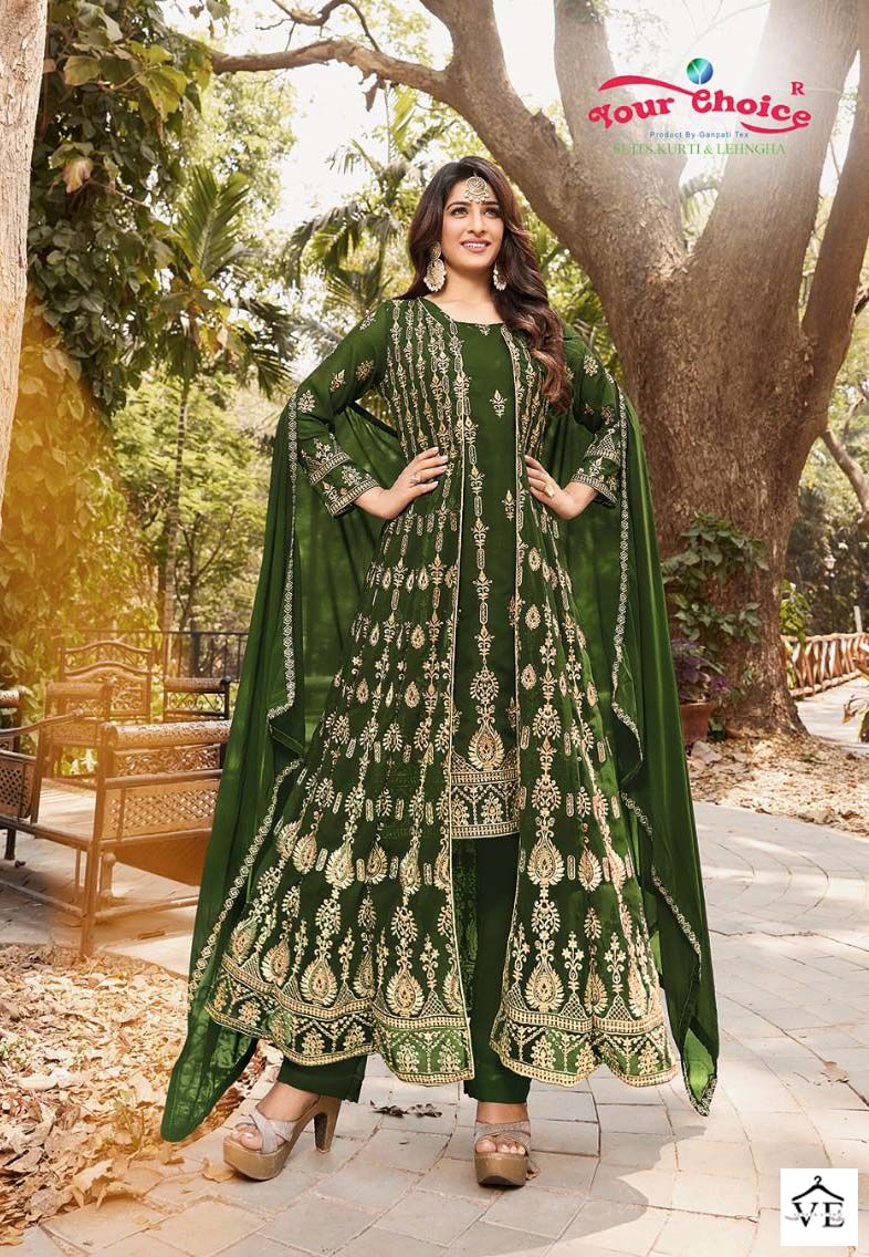 Your Choice Navabi Georgette Wholesale Designer Readymade Salwar Suit Catalog — Wholesale Salwar Suits, MPA wholesale from Surat - Gallery Image 5