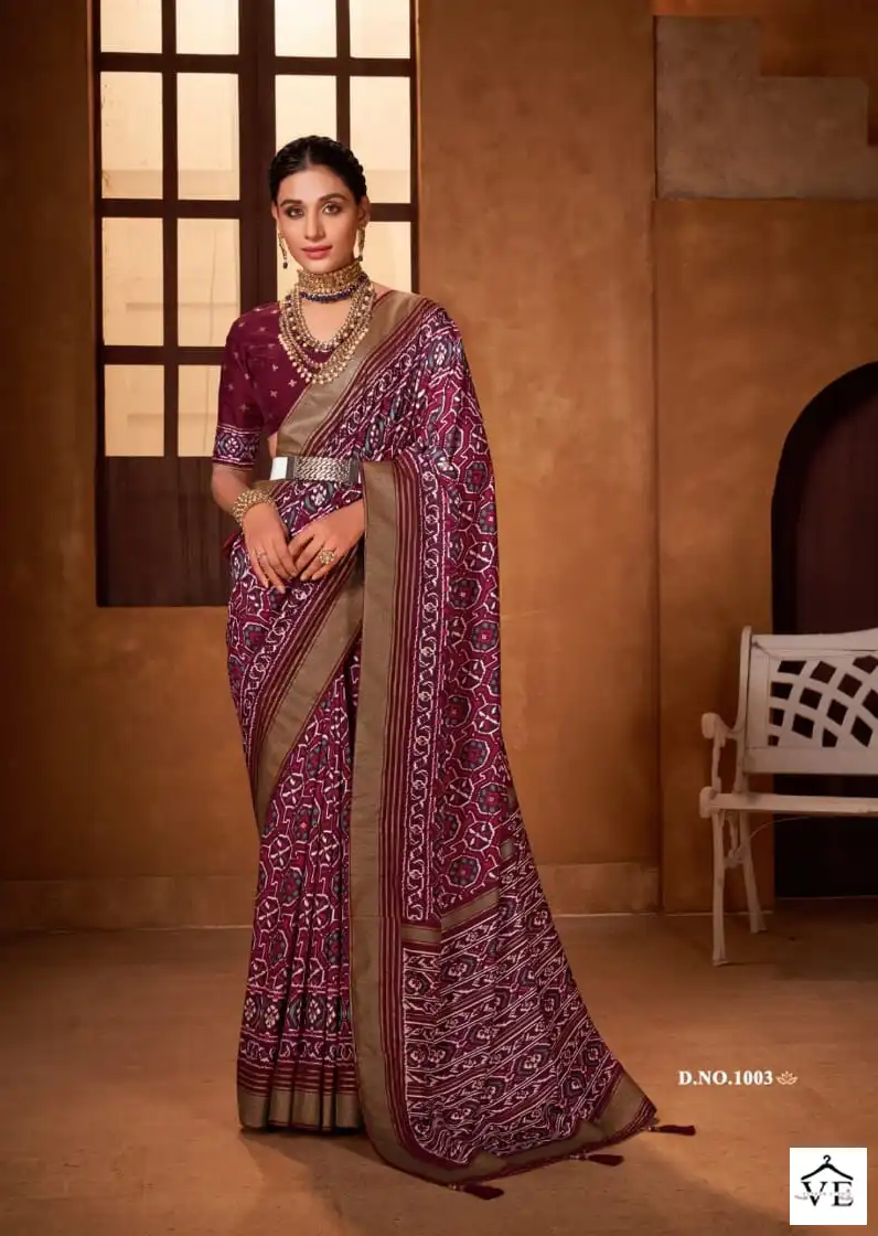 Shubh Shree Nayanthara Velvet Tusser Silk Wholesale Traditional Saree Catalog — Wholesale Sarees, MPA wholesale from Surat - Gallery Image 6