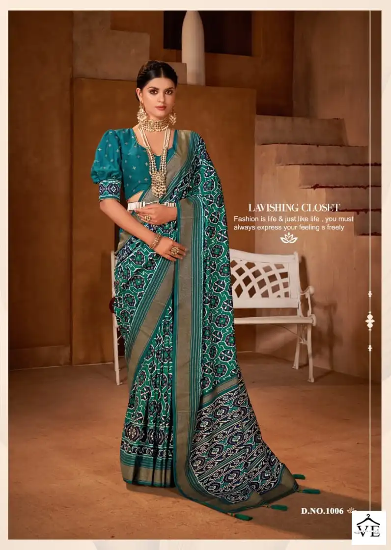 Shubh Shree Nayanthara Velvet Tusser Silk Wholesale Traditional Saree Catalog — Wholesale Sarees, MPA wholesale from Surat - Gallery Image 9