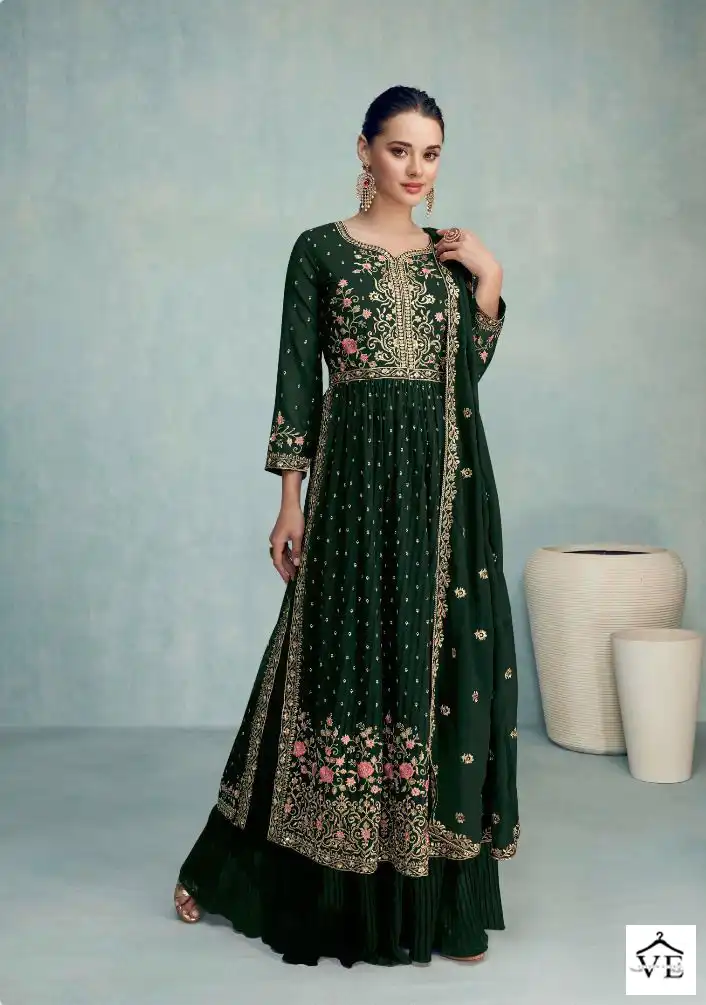 green dress/kraft dinner Gianna Taffeta Crepe Long Dress In Dark-Green – Rhea Costa