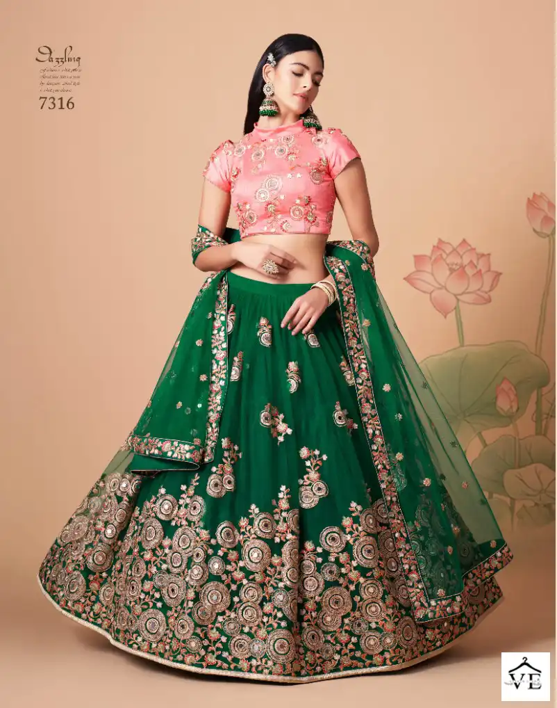 Zeel Neo Romantic Vol-3 Soft Net Wholesale Lehenga Catalog — Wholesale Lehenga, MPA wholesale from Surat - Gallery Image 13