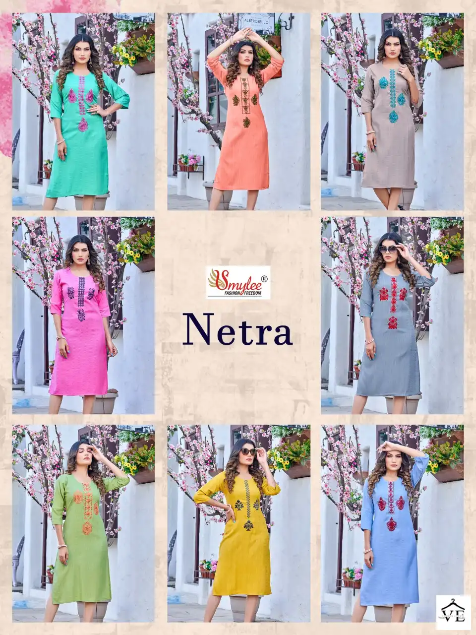 Rung Netra Heavy Bombay Weaving Rayon Wholesale Kurti Catalog — Wholesale Kurtis, MPA wholesale from Surat — Photo 9