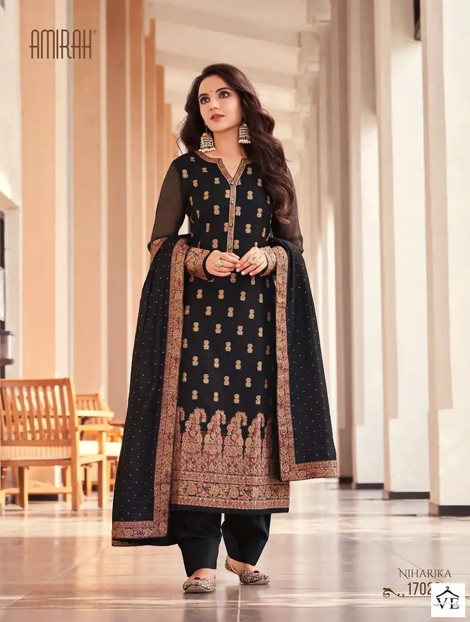Amirah Niharika Sansui Minakari Jacquard Wholesale Traditional Salwar Suit Catalog — Wholesale Salwar Suits, MPA wholesale from Surat - Gallery Image 6