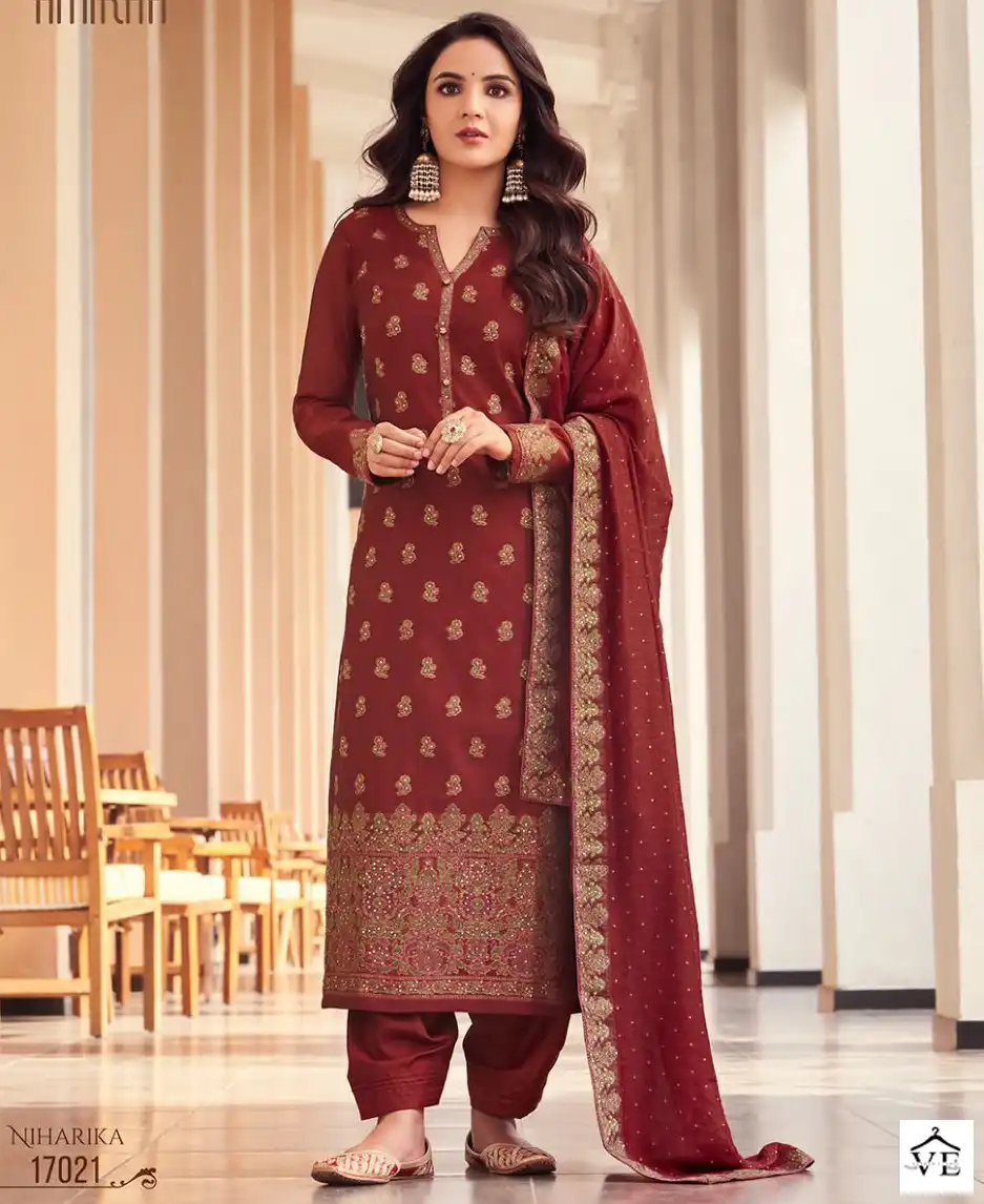 Amirah Niharika Sansui Minakari Jacquard Wholesale Traditional Salwar Suit Catalog — Wholesale Salwar Suits, MPA wholesale from Surat — view 1