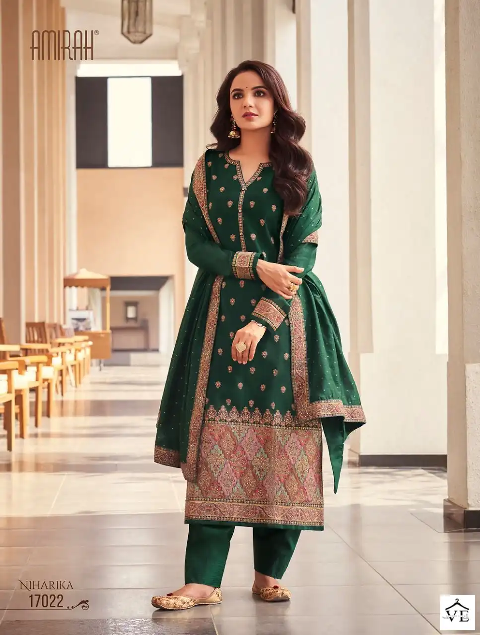 Amirah Niharika Sansui Minakari Jacquard Wholesale Traditional Salwar Suit Catalog — Wholesale Salwar Suits, MPA wholesale from Surat - Gallery Image 2