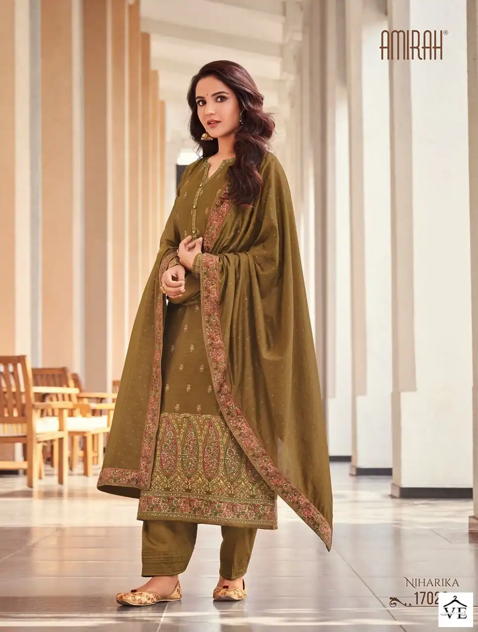 Amirah Niharika Sansui Minakari Jacquard Wholesale Traditional Salwar Suit Catalog — Wholesale Salwar Suits, MPA wholesale from Surat - Gallery Image 3