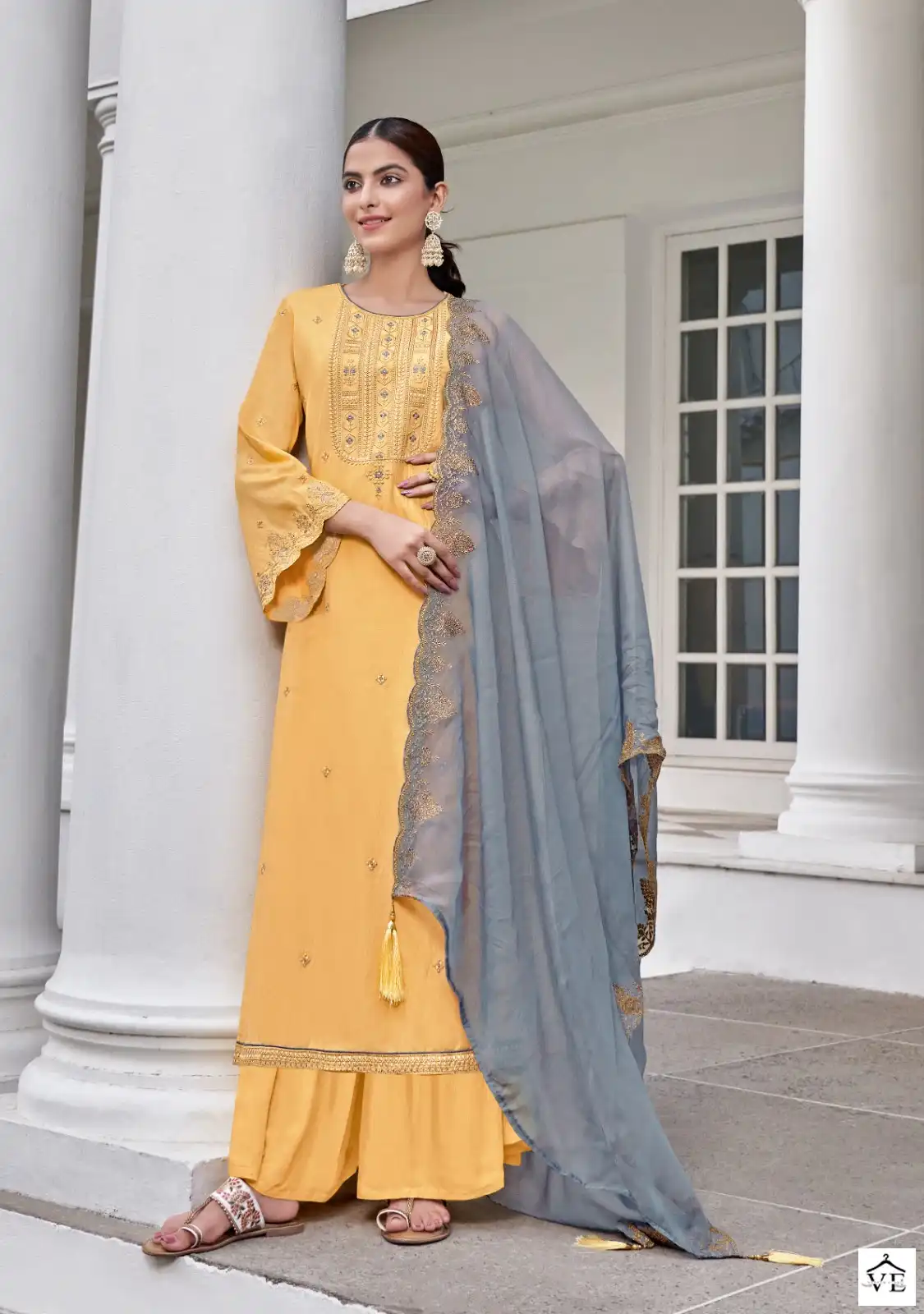 Z.S.M. Nikhar Cotton Silk Wholesale Salwar Suit Catalog — Wholesale Salwar Suits, MPA wholesale from Surat - Gallery Image 3