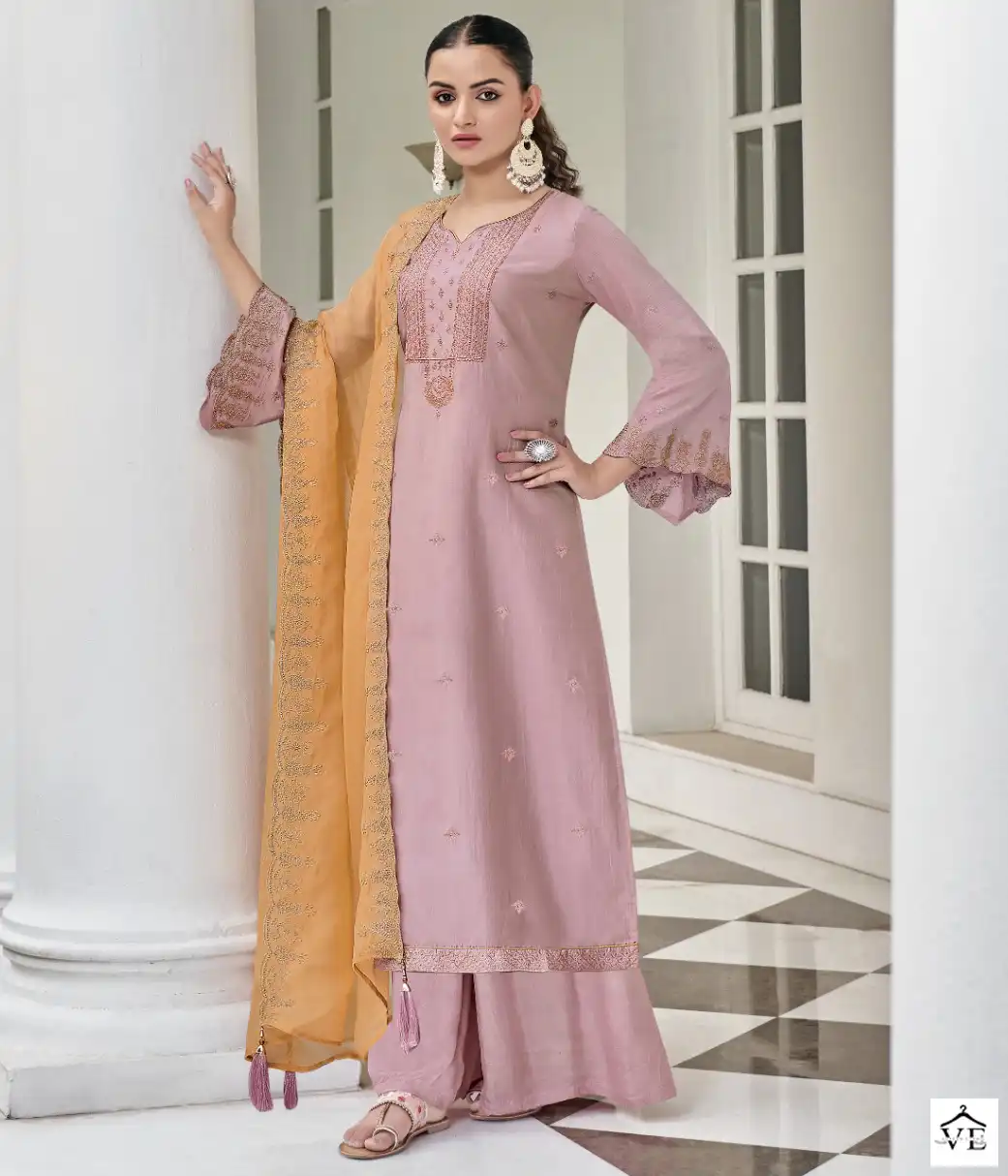 Z.S.M. Nikhar Cotton Silk Wholesale Salwar Suit Catalog — Wholesale Salwar Suits, MPA wholesale from Surat — view 1