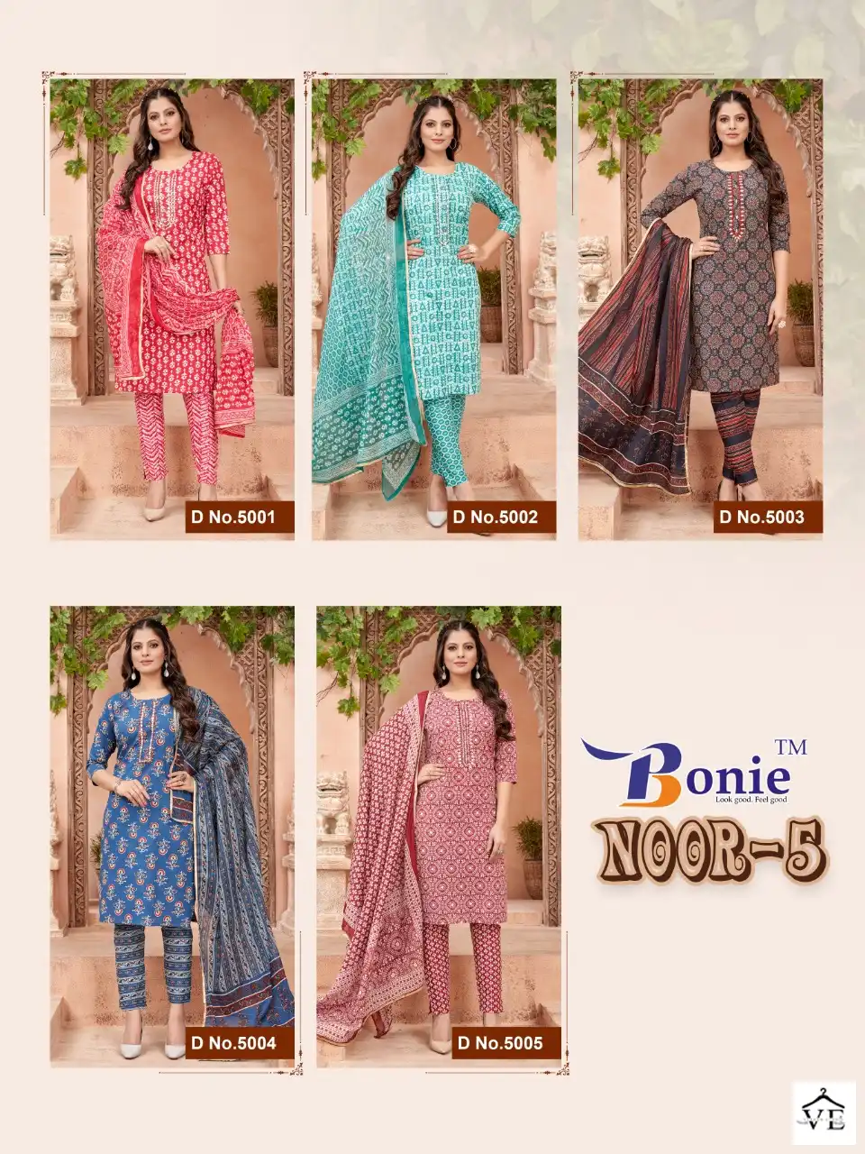Bonie Noor 5 Cotton Wholesale Readymade Suit Catalog — Wholesale Salwar Suits, bonie wholesale from Surat — view 6