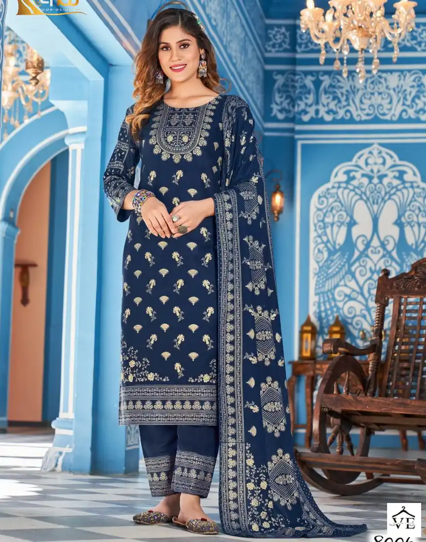 Banwery Nykaa Vol 8 Heavy 14Kg Rayon Wholesale Readymade Suits Catalog — Wholesale Salwar Suits, Banwery wholesale from Surat — view 1