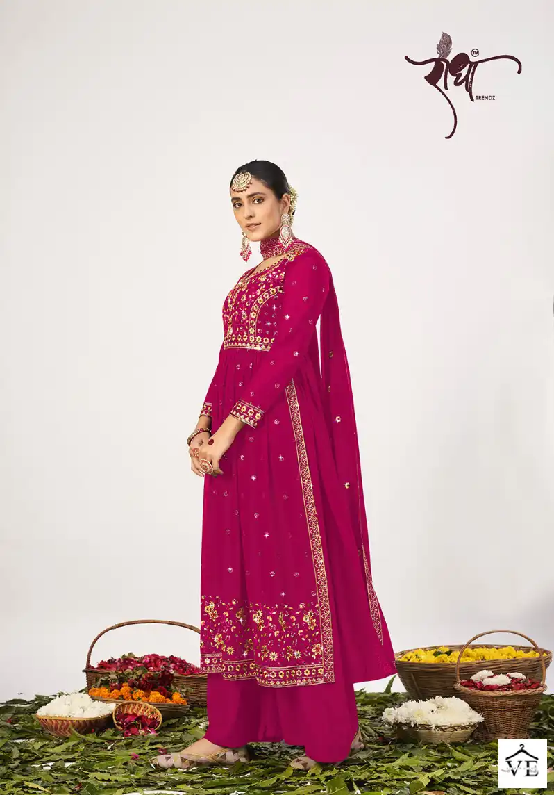 Radha Trendz Nyra Vol 2 Georgette Wholesale Wedding Suits Catalog — Wholesale Salwar Suits, MPA wholesale from Surat - Gallery Image 2