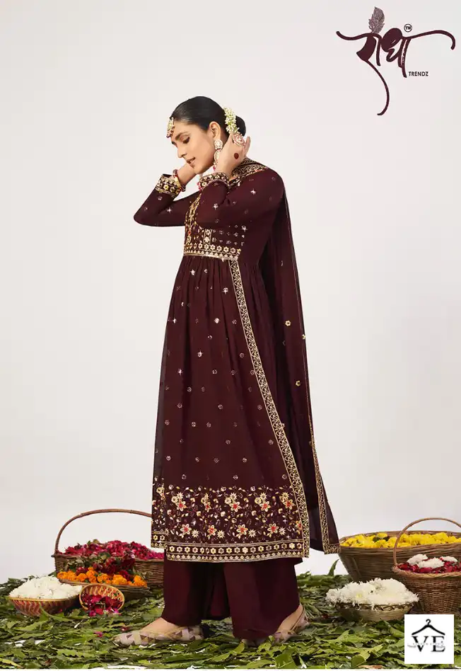 Radha Trendz Nyra Vol 2 Georgette Wholesale Wedding Suits Catalog — Wholesale Salwar Suits, MPA wholesale from Surat - Gallery Image 3