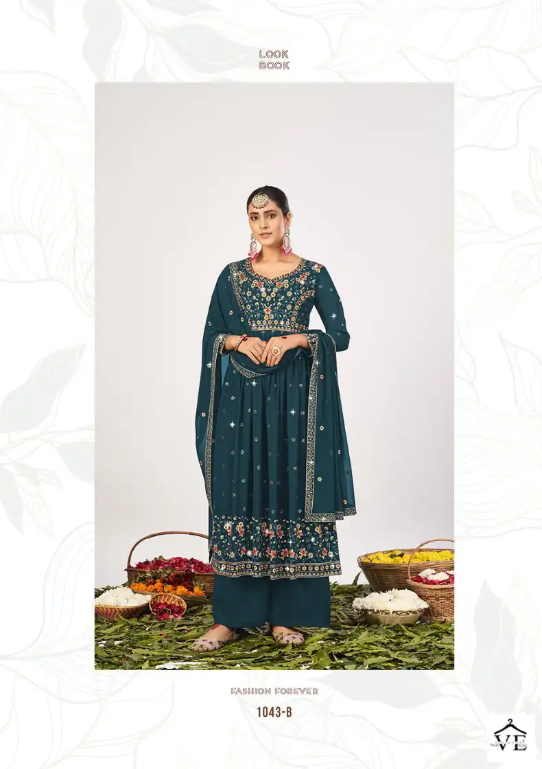 Radha Trendz Nyra Vol 2 Georgette Wholesale Wedding Suits Catalog — Wholesale Salwar Suits, MPA wholesale from Surat - Gallery Image 4