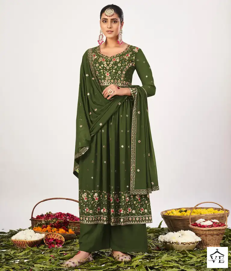 Radha Trendz Nyra Vol 2 Georgette Wholesale Wedding Suits Catalog — Wholesale Salwar Suits, MPA wholesale from Surat — view 1