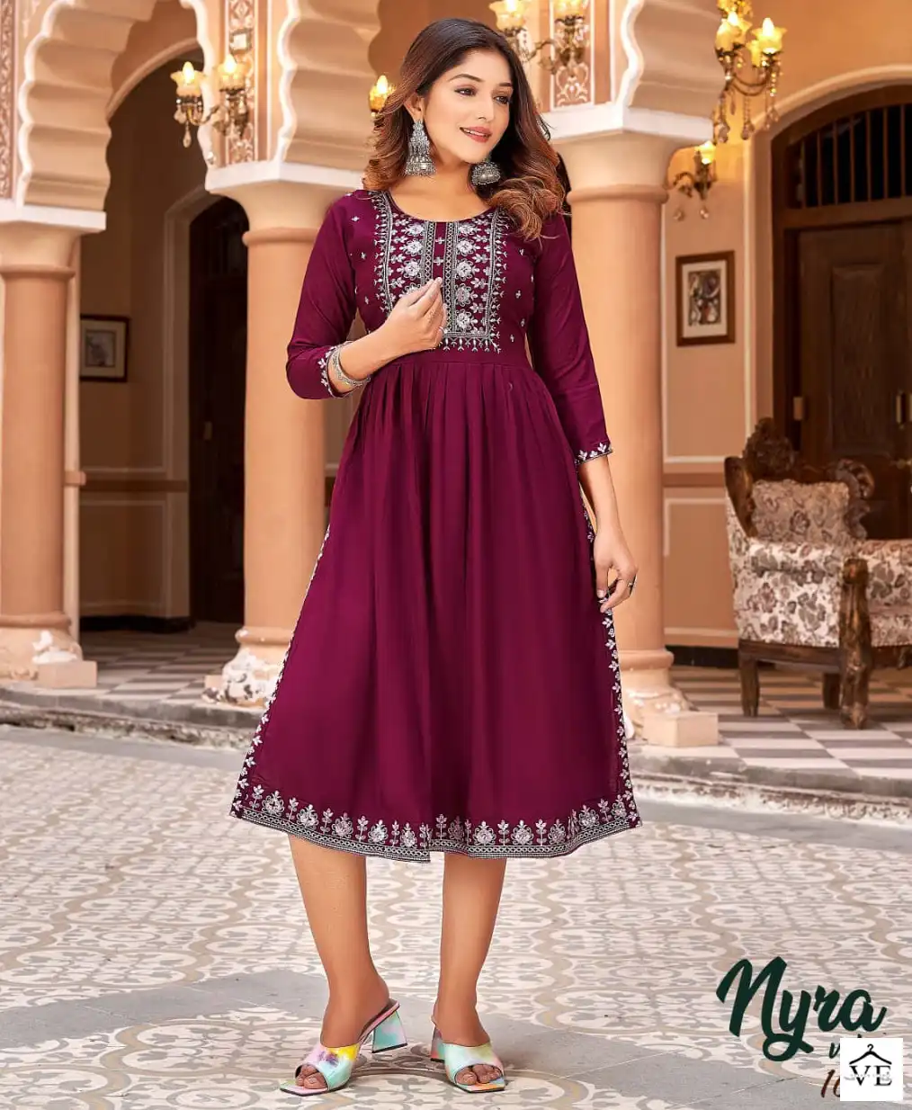 Tips & Tops Nyra Vol 2 Heavy Rayon Slub Wholesale Kurti Catalog