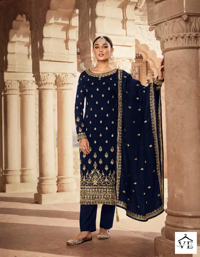 Zisa Nargis Blooming Silk Georgette Wholesale Designer Suits Catalog — Wholesale Salwar Suits, MPA wholesale from Surat - Gallery Image 3