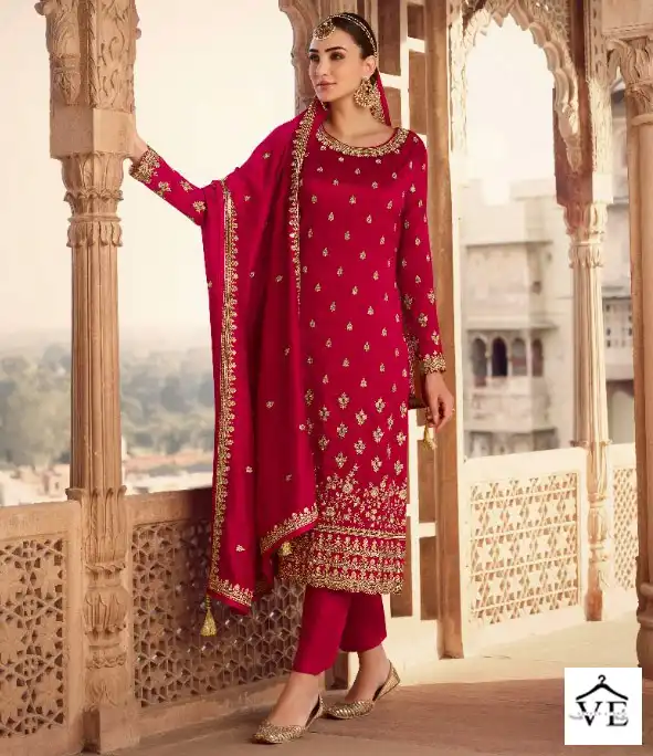 Zisa Nargis Blooming Silk Georgette Wholesale Designer Suits Catalog — Wholesale Salwar Suits, MPA wholesale from Surat — view 1