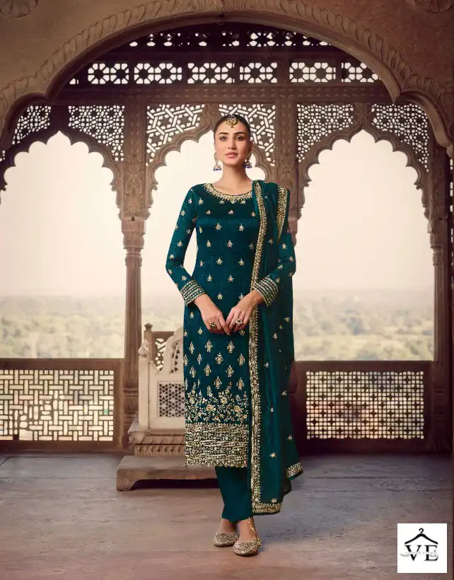 Zisa Nargis Blooming Silk Georgette Wholesale Designer Suits Catalog — Wholesale Salwar Suits, MPA wholesale from Surat - Gallery Image 6