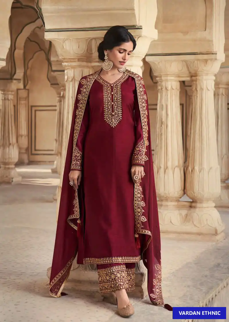 Lt Nitya Vol 186 Dola Silk Wholesale Designer Salwar Suit Catalog — Wholesale Salwar Suits, MPA wholesale from Surat - Gallery Image 3