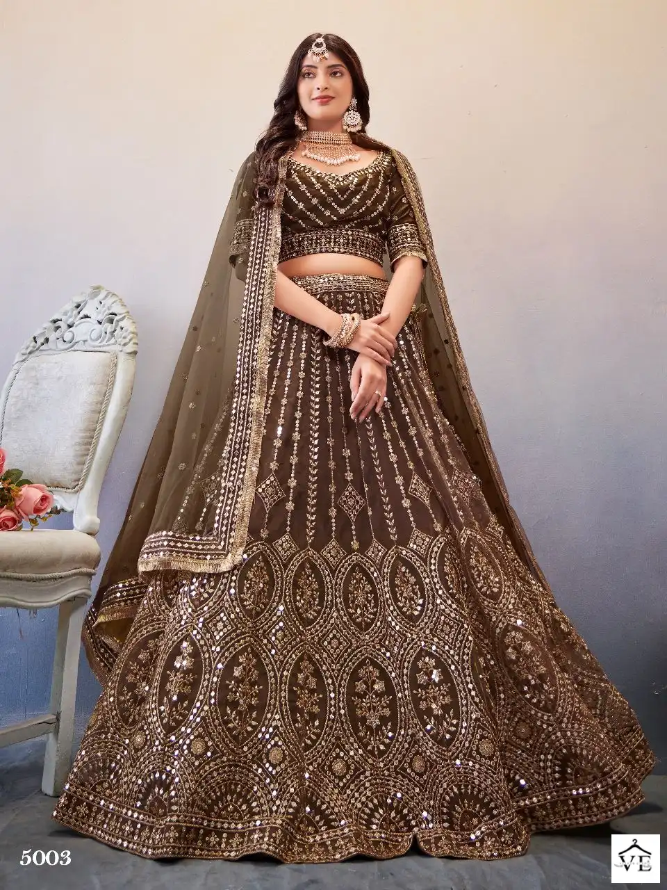 Anantesh Occasions Vol 2 Premium Butterfly Net Wholesale Lehenga Catalog — Wholesale Lehenga, MPA wholesale from Surat - Gallery Image 3
