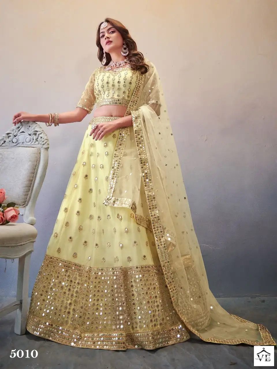 Anantesh Lifestyle Occasions Vol 3 Premium Butterfly Net Wholesale Lehenga Catalog — Wholesale Lehenga, MPA wholesale from Surat - Gallery Image 3