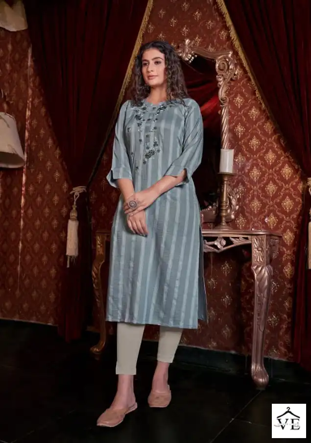 Kalaroop Optical Fancy Rayon Wholesale Kurti Catalog — Wholesale Kurtis, MPA wholesale from Surat - Gallery Image 5