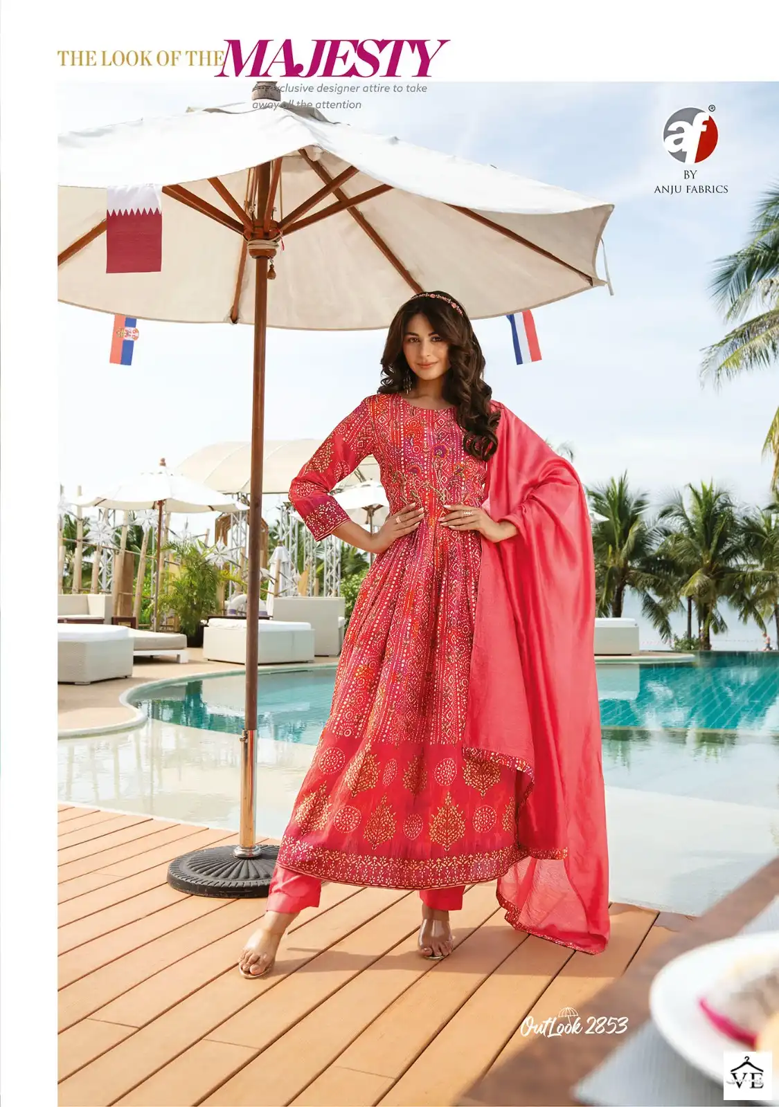 Anju Fabrics Outlook Viscose Modal Blended Wholesale Readymade Suits Catalog — Wholesale Salwar Suits, MPA wholesale from Surat - Gallery Image 3