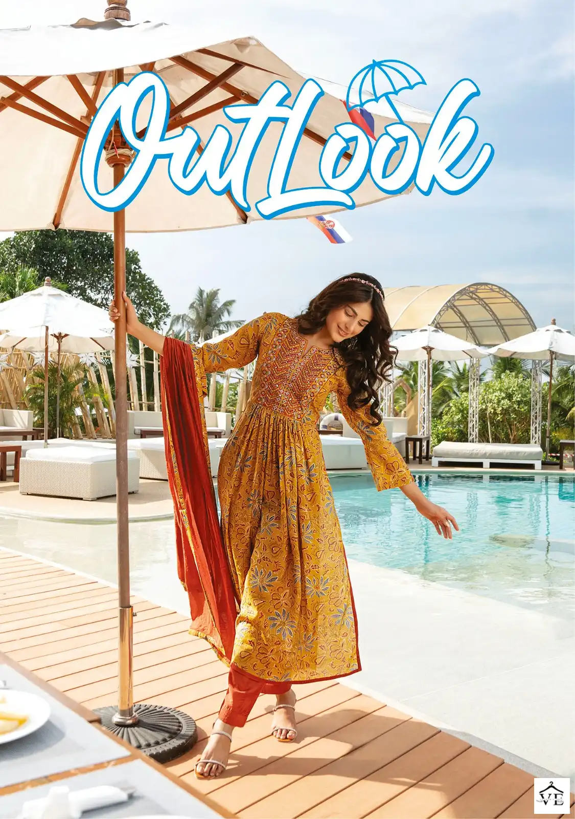 Anju Fabrics Outlook Viscose Modal Blended Wholesale Readymade Suits Catalog — Wholesale Salwar Suits, MPA wholesale from Surat - Gallery Image 7