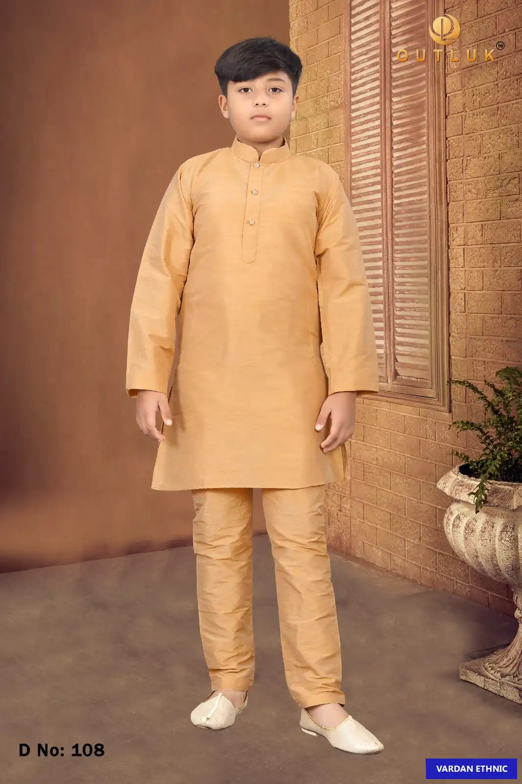 Outlook Kids Series Vol 1 Silk Wholesale Kurta Pajama Catalog — Singles, MPA wholesale from Surat — view 2