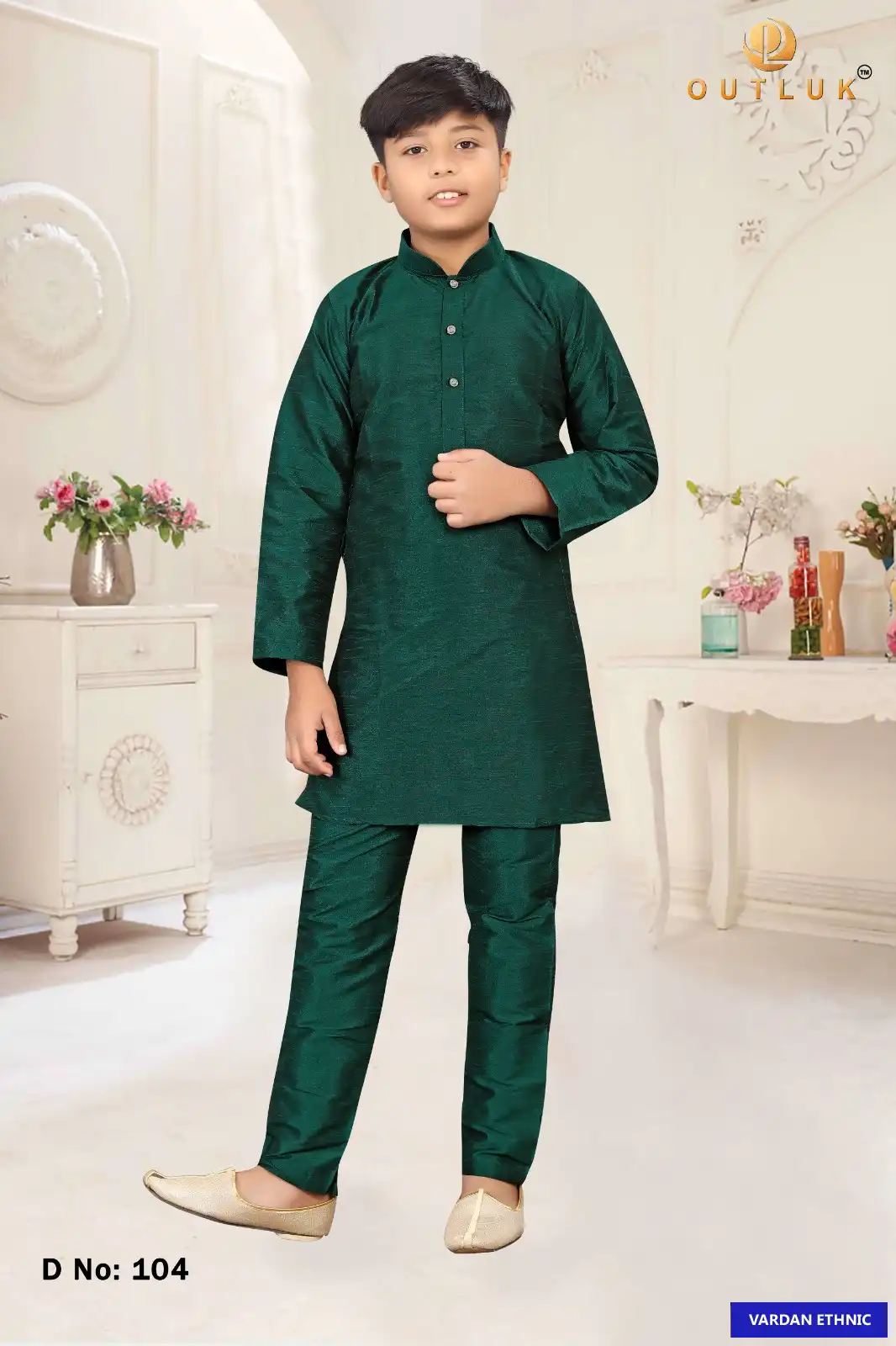 Outlook Kids Series Vol 1 Silk Wholesale Kurta Pajama Catalog — Singles, MPA wholesale from Surat — view 4