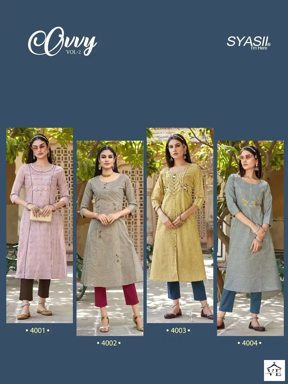 Syasii Ovvy Vol 2 100% Pure And Heavy Cotton Wholesale Kurti Catalog — Wholesale Kurtis, MPA wholesale from Surat — view 5